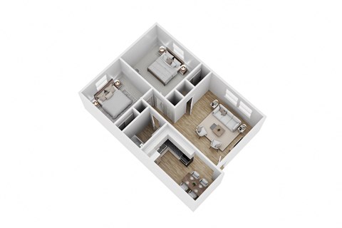 bedroom floor plan of a 2100 sq ft house